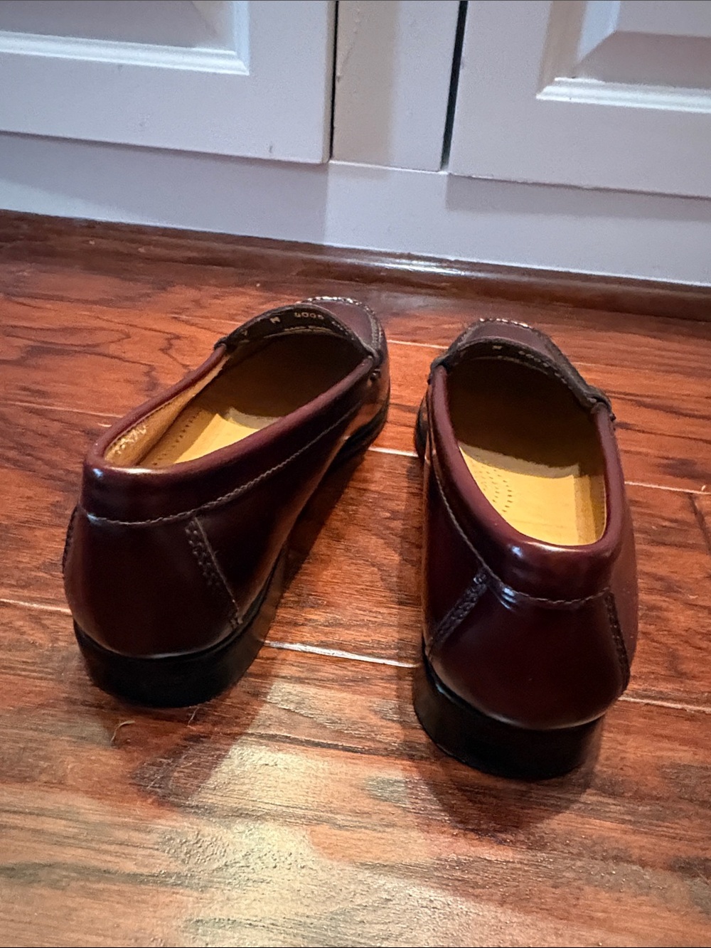 Women’s Classic Penny Loafers - Burgundy Leather - Picture 4 of 5
